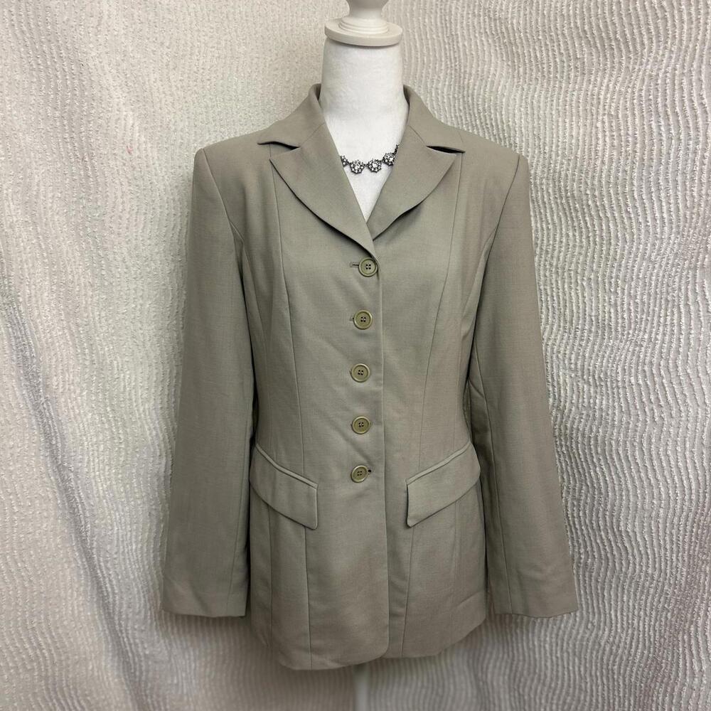 Vintage Preview Collection Blazer Women’s 6 Light Green 100% Worsted Wool